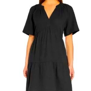 Ladies gap black dress pockets, gauze, material Newss